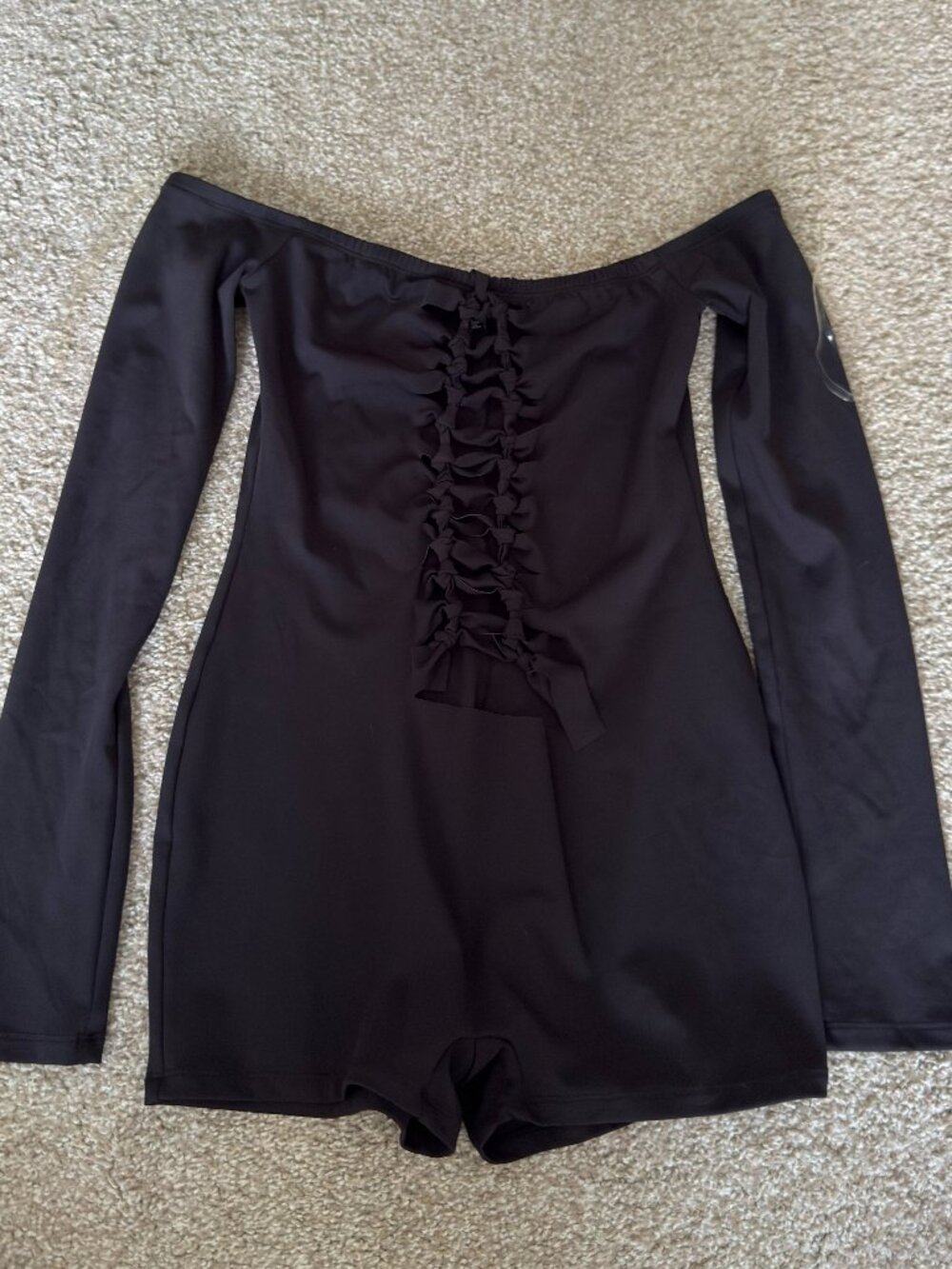 Fashion Nova Romper Black